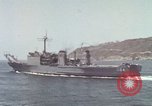 Image of US Navy ships in heavy seas Pacific Ocean, 1971, second 62 stock footage video 65675076787