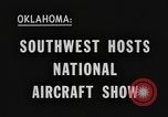 Standbild nationale Flugzeuge anzeigen Oklahoma United States USA, 1956, aus Sekunde 3 historischem Filmmaterial Videoclip 65675076820