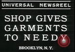 Standbild Mays Kleidungsstücke für Bedürftige Brooklyn New York City USA, 1934, aus Sekunde 3 historischem Filmmaterial Videoclip 65675076824