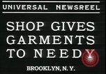 Standbild Mays Kleidungsstücke für Bedürftige Brooklyn New York City USA, 1934, aus Sekunde 4 historischem Filmmaterial Videoclip 65675076824