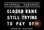 Image of bank failure during Great Depression Chicago Illinois USA, 1934, second 5 stock footage video 65675076826