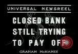 Image of bank failure during Great Depression Chicago Illinois USA, 1934, second 6 stock footage video 65675076826