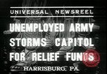 Image of unemployed people seeking aid Harrisburg Pennsylvania USA, 1936, second 3 stock footage video 65675076828