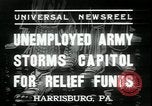 Image of unemployed people seeking aid Harrisburg Pennsylvania USA, 1936, second 5 stock footage video 65675076828