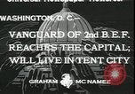 Image Force expéditionnaire de Bonus Washington DC USA, 1933, de la seconde 5 séquences d'archives historiques vidéo 65675076830