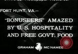 Image Force expéditionnaire de Bonus Fort Hunt Virginia USA, 1933, de la seconde 1 séquences d'archives historiques vidéo 65675076831
