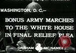 Immagine di Bonus forza expeditionary Washington DC USA, 1933, secondo 4 filmato di repertorio 65675076835