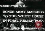 Immagine di Bonus forza expeditionary Washington DC USA, 1933, secondo 7 filmato di repertorio 65675076835