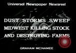 Image Tempête de poussière Midwest United States USA, 1934, de la seconde 3 séquences d'archives historiques vidéo 65675076836