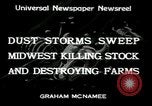 Image Tempête de poussière Midwest United States USA, 1934, de la seconde 5 séquences d'archives historiques vidéo 65675076836
