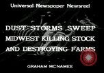 Image Tempête de poussière Midwest United States USA, 1934, de la seconde 8 séquences d'archives historiques vidéo 65675076836