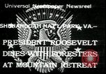 Image of Franklin D Roosevelt with CCC members Virginia United States USA, 1933, second 1 stock footage video 65675076837