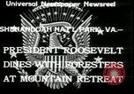 Image of Franklin D Roosevelt with CCC members Virginia United States USA, 1933, second 6 stock footage video 65675076837