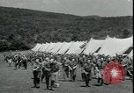 Image of Franklin D Roosevelt with CCC members Virginia United States USA, 1933, second 8 stock footage video 65675076837