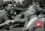 Image of Franklin D Roosevelt with CCC members Virginia United States USA, 1933, second 14 stock footage video 65675076837