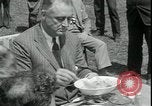 Image of Franklin D Roosevelt with CCC members Virginia United States USA, 1933, second 30 stock footage video 65675076837