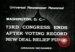Image of Great depression relief jobs and programs for unemployed Washington DC USA, 1934, second 1 stock footage video 65675076838