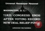 Image of Great depression relief jobs and programs for unemployed Washington DC USA, 1934, second 6 stock footage video 65675076838