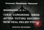 Image of Great depression relief jobs and programs for unemployed Washington DC USA, 1934, second 7 stock footage video 65675076838