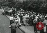 Image of unemployed men seek WPA relief jobs New York City USA, 1935, second 17 stock footage video 65675076839