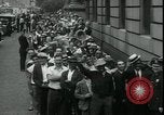 Image of unemployed men seek WPA relief jobs New York City USA, 1935, second 22 stock footage video 65675076839