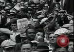 Image of unemployed men seek WPA relief jobs New York City USA, 1935, second 25 stock footage video 65675076839
