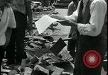 Image of unemployed men seek WPA relief jobs New York City USA, 1935, second 44 stock footage video 65675076839