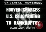 Image of Herbert Hoover speaks against New Deal Oakland California USA, 1935, second 7 stock footage video 65675076840