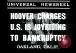 Image of Herbert Hoover speaks against New Deal Oakland California USA, 1935, second 8 stock footage video 65675076840