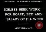 Immagine di I disoccupati nella grande depressione in cerca di lavoro New York City USA, 1930, secondo 1 filmato di repertorio 65675076851