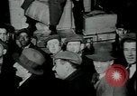 Image of unemployed receive food aid during great depression New York City USA, 1930, second 6 stock footage video 65675076853