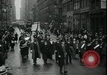 Image of protest against WPA layoffs during Depression New York City USA, 1937, second 10 stock footage video 65675076854