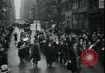 Image of protest against WPA layoffs during Depression New York City USA, 1937, second 12 stock footage video 65675076854