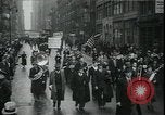 Image of protest against WPA layoffs during Depression New York City USA, 1937, second 13 stock footage video 65675076854