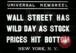 Image of 1937 selloff on stock exchange New York City USA, 1937, second 3 stock footage video 65675076857