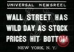 Image of 1937 selloff on stock exchange New York City USA, 1937, second 7 stock footage video 65675076857