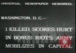 Immagine di Esercito bonus dimostranti espulsa Washington DC USA, 1932, secondo 3 filmato di repertorio 65675076860