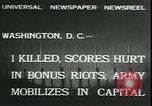 Immagine di Esercito bonus dimostranti espulsa Washington DC USA, 1932, secondo 4 filmato di repertorio 65675076860