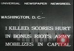 Immagine di Esercito bonus dimostranti espulsa Washington DC USA, 1932, secondo 5 filmato di repertorio 65675076860