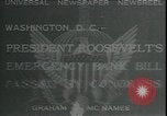 Image Banking Act 1933 et création de la FDIC Washington DC USA, 1933, de la seconde 1 séquences d'archives historiques vidéo 65675076862