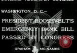 Image Banking Act 1933 et création de la FDIC Washington DC USA, 1933, de la seconde 4 séquences d'archives historiques vidéo 65675076862