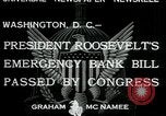 Image Banking Act 1933 et création de la FDIC Washington DC USA, 1933, de la seconde 5 séquences d'archives historiques vidéo 65675076862