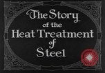 Image of heat treatment of steel United States USA, 1924, second 6 stock footage video 65675076898