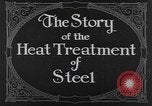 Image of heat treatment of steel United States USA, 1924, second 8 stock footage video 65675076898