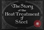 Image of heat treatment of steel United States USA, 1924, second 10 stock footage video 65675076898