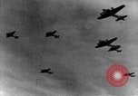Image of Formation of U.S. 8th Air Force B-17 Flying Fortresses Europe, 1943, second 56 stock footage video 65675076934