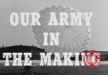 Image of American paratroopers Fort Bragg North Carolina USA, 1942, second 13 stock footage video 65675076956