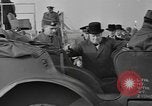 Image of Winston Churchill and Generals Eisenhower and Bradley visit 101st Airb Welford Berkshire England United Kingdom, 1944, second 30 stock footage video 65675076990