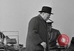 Image of Winston Churchill and Generals Eisenhower and Bradley visit 101st Airb Welford Berkshire England United Kingdom, 1944, second 35 stock footage video 65675076990