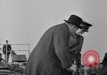 Image of Winston Churchill and Generals Eisenhower and Bradley visit 101st Airb Welford Berkshire England United Kingdom, 1944, second 36 stock footage video 65675076990